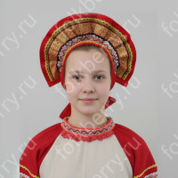  Кокошник Воронежский перепляс, габардин, лен